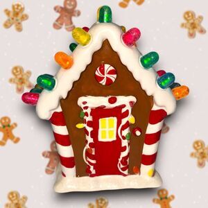 Hallmark Gumdrop Gingerbread House 2008 Light and Musical - WORKS